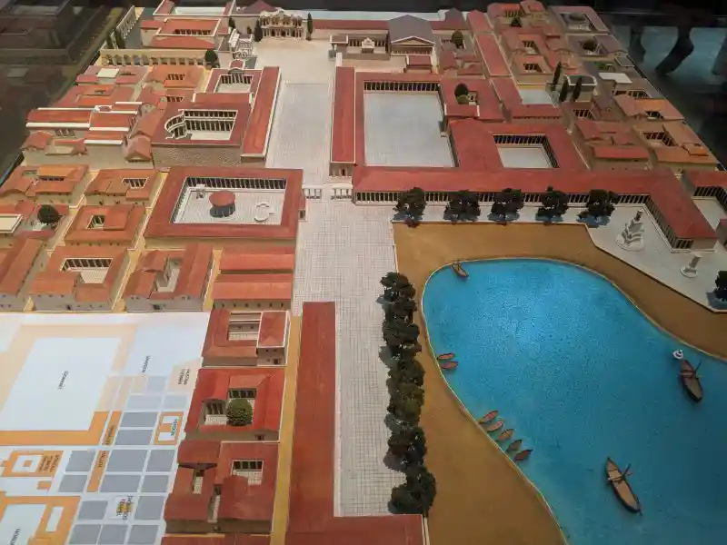 Miniature model of Miletus in Roman Imperial Period, water